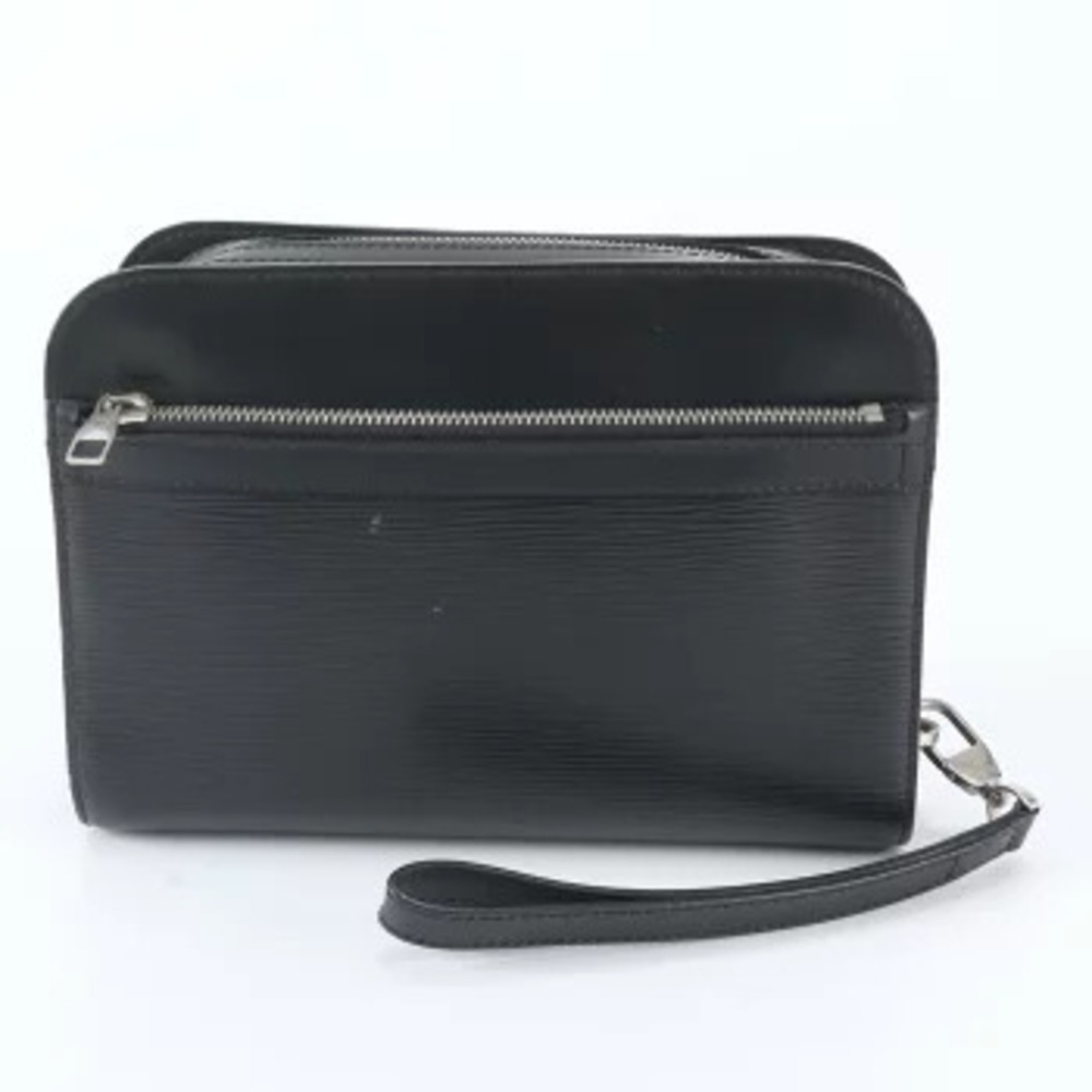 Louis Vuitton Epi Oche Leather Pouch Shoulder Bag Blue Gray